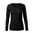 DAMEN LANGARM-T-SHIRT MERINO RISE LS - SCHWARZ - LANGARM-T-SHIRTS - KLEIDUNG