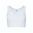 DAMEN SPORT CROP-TOP - ARKTISWEISS - FITNESS T-SHIRTS - SPORT KLEIDUNG