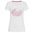 DAMEN-T-SHIRT MOUNTAINS - WEISS / ROSA - T-SHIRTS BONTIS - KLEIDUNG