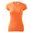 DAMEN T-SHIRT FANTASY - NEON MANDARINE - SPORT T-SHIRTS MIT KURZEN ÄRMELN - SPORT KLEIDUNG