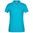 DAMEN POLOSHIRT AUS BIO-BAUMWOLLE 8009 - TÜRKISBLAU - KURZARM POLO-SHIRTS - KLEIDUNG