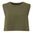DAMEN CROP-TOP AUS BIO-BAUMWOLLE - OLIVGRÜN - FITNESS T-SHIRTS - SPORT KLEIDUNG