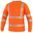 HERREN WARNSCHUTZ T-SHIRT LANGARM CXS OLDHAM - ORANGE - WARNSCHUTZ T-SHIRTS - ARBEITS KLEIDUNG