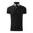 HERREN POLO-SHIRT COLLAR UP - SCHWARZ - KURZARM POLO-SHIRTS - KLEIDUNG