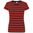 DAMEN T-SHIRT GESTREIFT - SCHWARZ / ROT - GESTREIFTE T-SHIRTS - KLEIDUNG