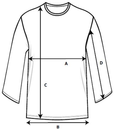 Tricou oversize cu mânecă lungă Unisex