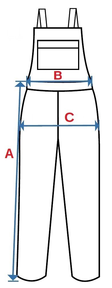 Pantaloni cu șalopetă de lucru CXS PHOENIX CRONOS 170-176 cm