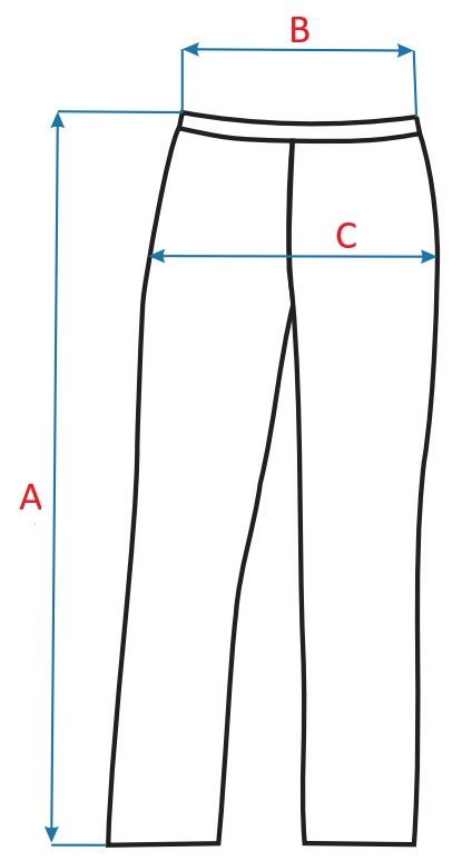 Pantaloni damă din bumbac CXS IVA PRO