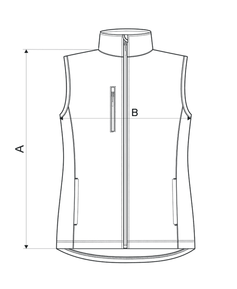Trail női softshell mellény