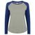 DÁMSKÉ DVOUBAREVNÉ TRIČKO S DLOUHÝM RUKÁVEM - TRIČKA S DLOUHÝM RUKÁVEM - OBLEČENÍ