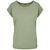 VOLNÉ DÁMSKÉ TRIČKO S OHRNUTÝMI RUKÁVY - TRIČKA S KRÁTKÝM RUKÁVEM - OBLEČENÍ