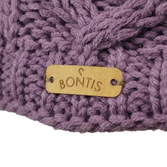 WINTERMÜTZE FÜR FRAUEN MIT STRICKMUSTER - STRICKMÜTZEN - CAPS UND MÜTZEN