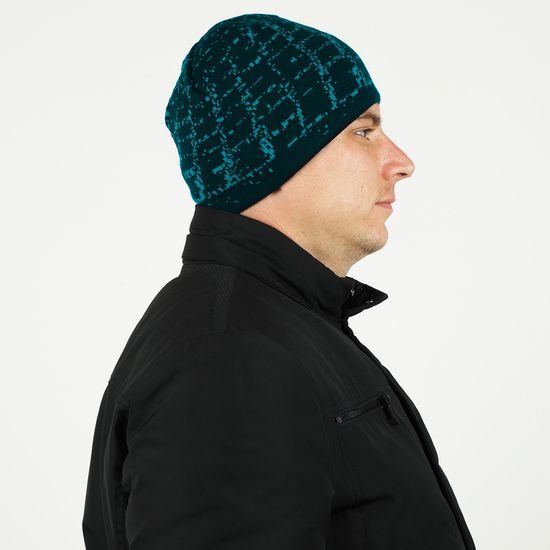 ZWEIFARBIGE WINTERMÜTZE FÜR MÄNNER - STRICKMÜTZEN - CAPS UND MÜTZEN