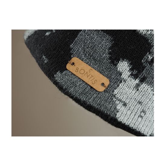 DREIFARBIGE WINTERMÜTZE FÜR MÄNNER - STRICKMÜTZEN - CAPS UND MÜTZEN