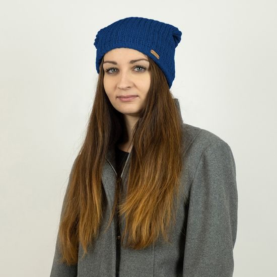 DÁMSKA PADNUTÁ ZIMNÁ ČIAPKA S FLEECOM - PLETENÉ ČIAPKY - ŠILTOVKY A ČIAPKY