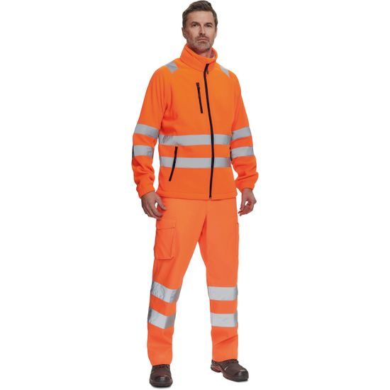 HANORAC REFLECTORIZANT DIN FLEECE PENTRU BĂRBAȚI ALMERIA - HANORACE REFLECTORIZANTE - HAINE DE LUCRU