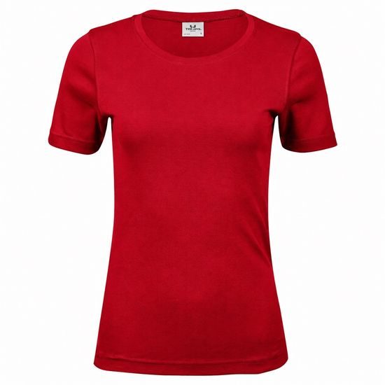 TRICOU DE DAMĂ CU MÂNECĂ SCURTĂ INTERLOCK - TRICOURI CU MÂNECĂ SCURTĂ - ÎMBRĂCĂMINTE