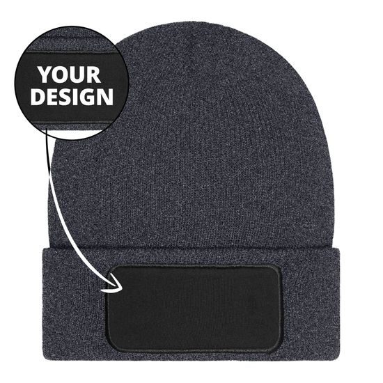 CĂCIULĂ CU PATCH MB7407 - CĂCIULI TRICOTATE - ACCESORII