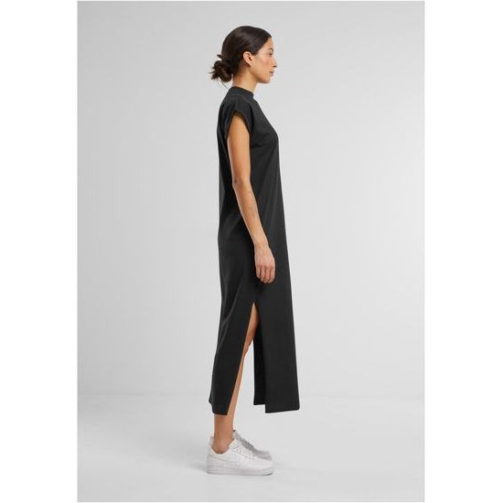 LEŽÉRNÍ PRODLOUŽENÉ ŠATY SE STOJÁČKEM - ŠATY - OBLEČENÍ