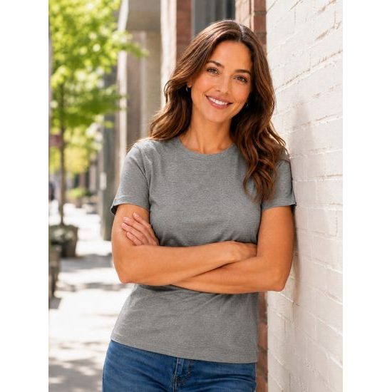 DAMEN T-SHIRT EDGE - KURZARM-T-SHIRTS - KLEIDUNG