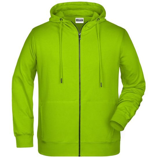 HERREN KAPUZENJACKE AUS BIO-BAUMWOLLE 8026 - SWEATSHIRTS MIT REISSVERSCHLUSS - KLEIDUNG