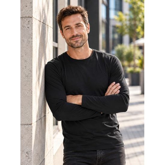 HERREN LANGARM T-SHIRT FIT-T LONG SLEEVE - LANGARM-T-SHIRTS - KLEIDUNG