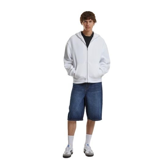 PUHA FÉRFI CIPZÁROS KAPUCNIS PULÓVER FLUFFY - VILLÁMZÁRAS PULÓVEREK - RUHÁZAT