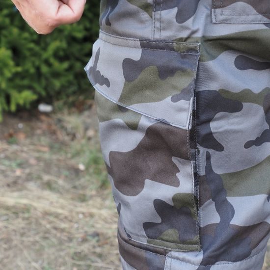 PANTALONI CAMUFLAJ BĂRBAȚI CXS CAMO MODULARI - PANTALONI STANDARD - HAINE DE LUCRU