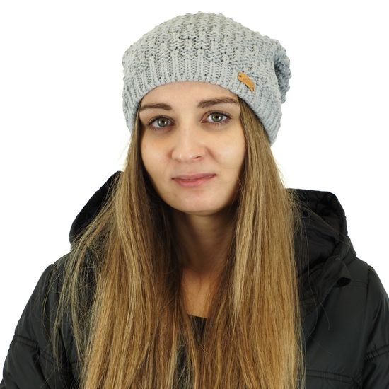 WOMEN'S LINED SLOUCHY BEANIE - KNITTED BEANIES - ACCESSORIES