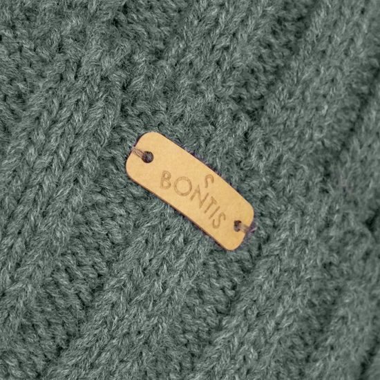 PÁNSKA PLETENÁ ČIAPKA S REBROVANÝM VZOROM - PLETENÉ ČIAPKY - ŠILTOVKY A ČIAPKY