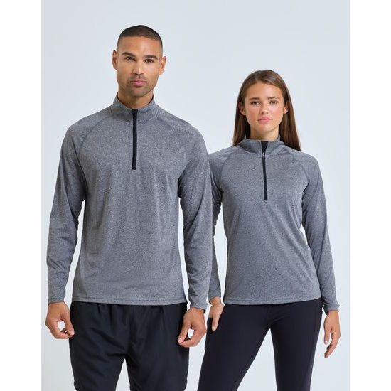 PÁNSKE TRIČKO S DLHÝM RUKÁVOM A 1/4 ZIPSOM - ŠPORTOVÉ TRIČKÁ S DLHÝM RUKÁVOM - ŠPORTOVÉ OBLEČENIE