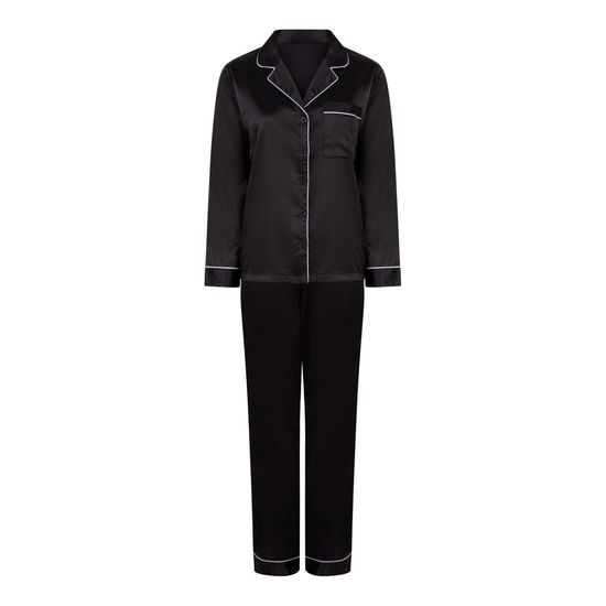 PIJAMA LUNGĂ DIN SATIN PENTRU FEMEI - PIJAMALE - ÎMBRĂCĂMINTE