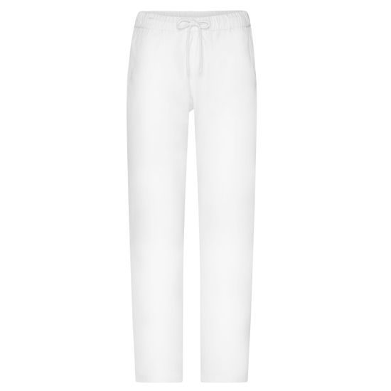 PANTALONI DE LUCRU ALBI PENTRU BĂRBAȚI JN3004 - PANTALONI MEDICALI - HAINE DE LUCRU