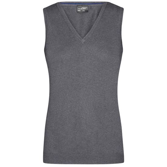 DAMEN-STRICKWESTE JN656 - PULLOVER MIT V-AUSSCHNITT - KLEIDUNG