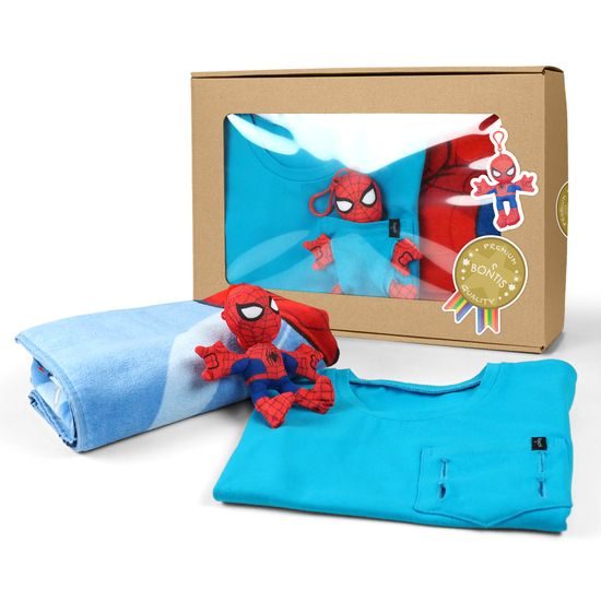 AJÁNDÉKCSOMAG: SPIDER-MAN - RUHÁZAT JÁTÉKKAL - GYERMEKRUHÁZAT
