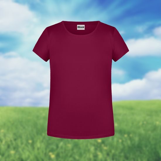 KLASSISCHES MÄDCHEN-T-SHIRT AUS BIO-BAUMWOLLE 8007G - T-SHIRTS AUS BIO-BAUMWOLLE - KLEIDUNG