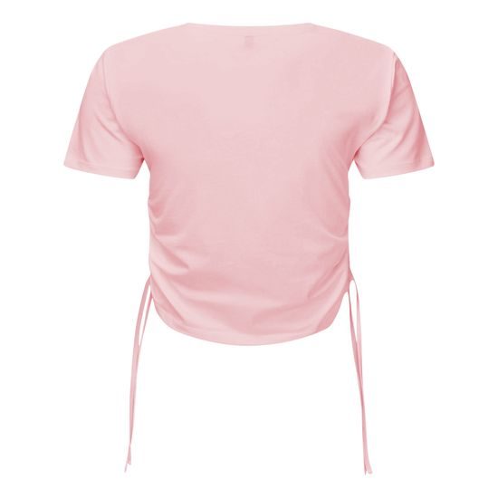 CROP TOP DE DAMĂ CU FRONSEURI LATERALE - TOPURI CROP TOP - ÎMBRĂCĂMINTE