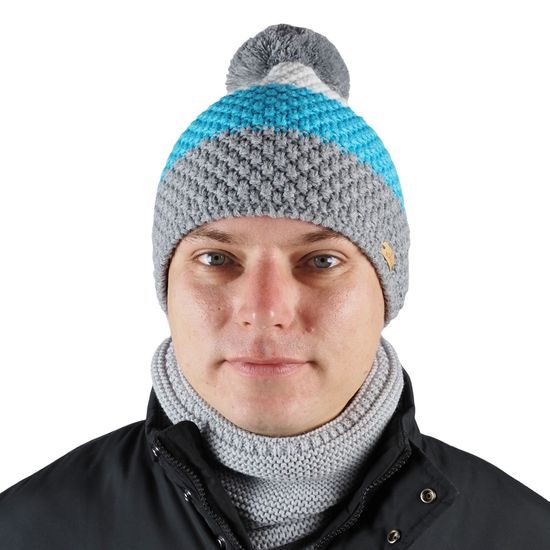 FES DE IARNĂ TRICOTAT ÎN 3 CULORI CU POMPON - CĂCIULI TRICOTATE - ACCESORII