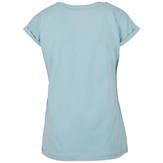 VOLNÉ DÁMSKÉ TRIČKO S OHRNUTÝMI RUKÁVY - TRIČKA S KRÁTKÝM RUKÁVEM - OBLEČENÍ