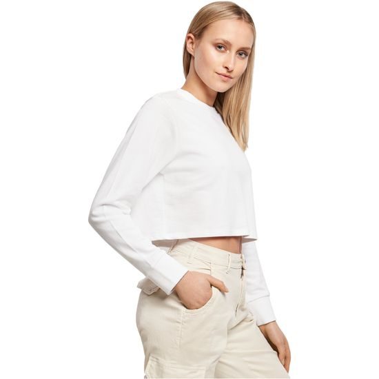 DÁMSKE CROP TOP TRIČKO S DLHÝM RUKÁVOM - CROP TOPY - OBLEČENIE