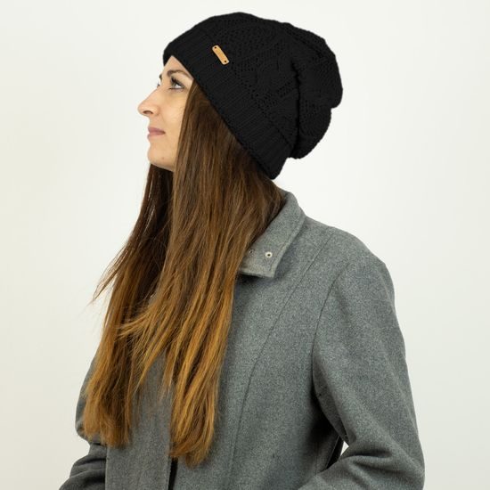 DOPPELTE DAMEN WINTER BEANIE LANG - STRICKMÜTZEN - CAPS UND MÜTZEN