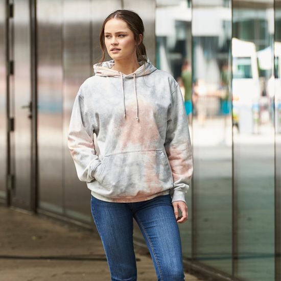 BATIKOVANÁ MIKINA - MIKINY PŘES HLAVU - OBLEČENÍ