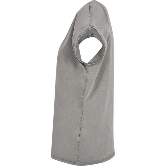 LÄSSIGES DAMEN T-SHIRT ACID WASHED - KURZARM-T-SHIRTS - KLEIDUNG
