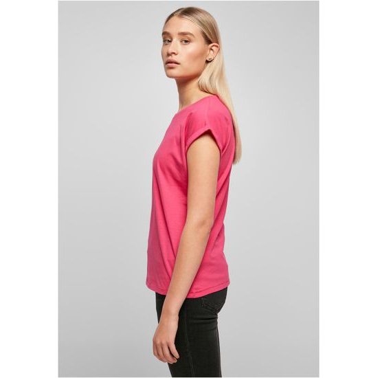 DAMEN T-SHIRT MIT UMGESCHLAGENEN ÄRMELN - KURZARM-T-SHIRTS - KLEIDUNG