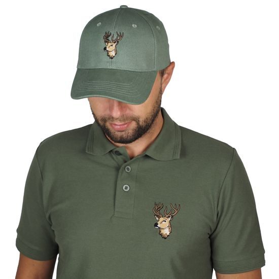 CAP MIT STICKEREI HIRSCH - JÄGER - KLEIDUNG