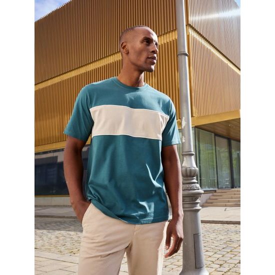 TRICOU CU BANDĂ CONTRASTANTĂ 8049 - TRICOURI CU MÂNECĂ SCURTĂ - ÎMBRĂCĂMINTE