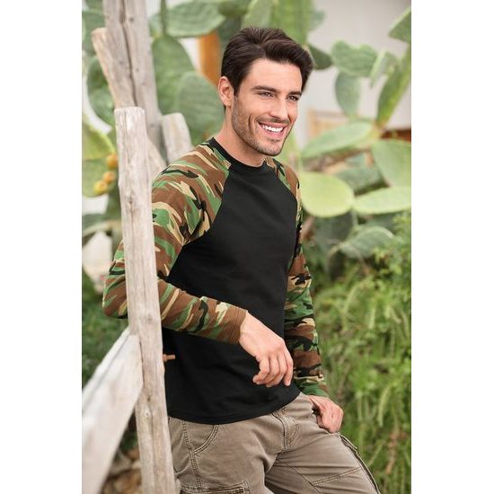 TRICOU CAMUFLAJ CU MÂNECI LUNGI CAMOUFLAGE LS - TRICOURI CU MÂNECĂ LUNGĂ - ÎMBRĂCĂMINTE