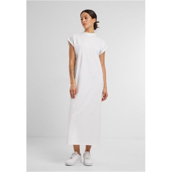 LÄSSIGES UND VERLÄNGERTES KLEID MIT STEHKRAGEN - KLEIDER - KLEIDUNG