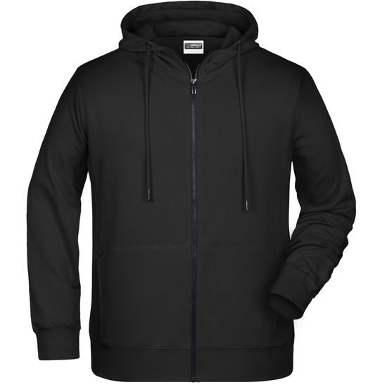 HERREN KAPUZENJACKE AUS BIO-BAUMWOLLE 8026 - SWEATSHIRTS MIT REISSVERSCHLUSS - KLEIDUNG