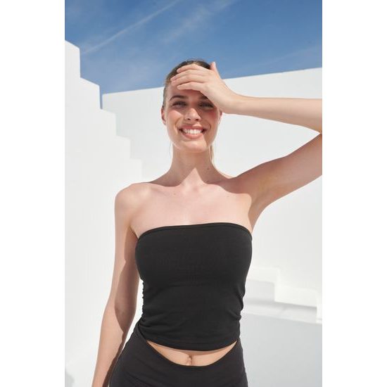 DAMEN BANDEAU TOP - CROP-TOPS - KLEIDUNG